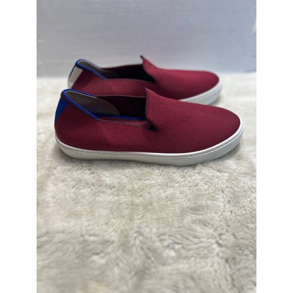 Rothys Slip-On garnet red knit Sneakers women Size 8 - Picture 10 of 10